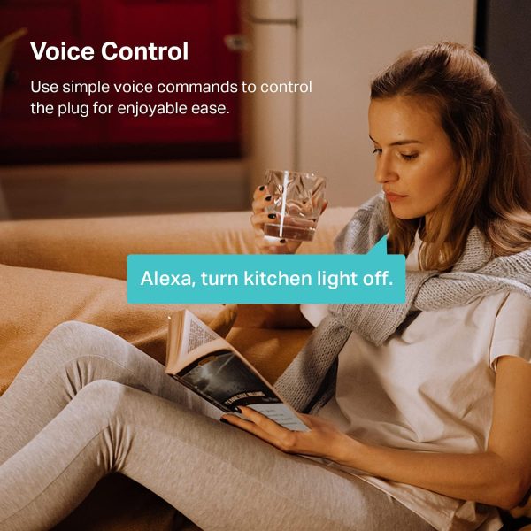 Plug Mini 15A, Smart Home Wi-Fi Outlet Works with Alexa, Google Home & IFTTT, No Hub Required, UL Certified, 2.4G WiFi Only, 4-Pack(EP10P4) , White - Image 7