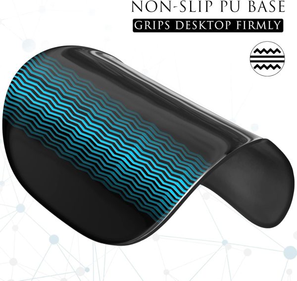 MROCO Ergonomic Mouse Pad with Gel Wrist Support, Comfortable Mousepad with Smooth Wrist Rest Surface and Non-Slip PU Base for Pain Relief, Computer, Laptop, Office & Home, 9.4 x 8.1 in, Black Color - Image 6