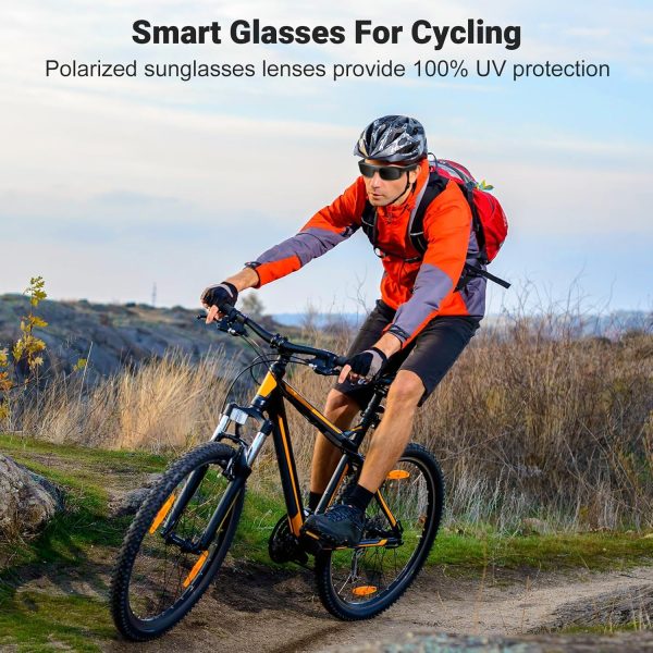 Smart Glasses, Polarized Bluetooth Sunglasses, Built-in Mic & Speakers, Voice Assistant, UV Protection Audio Sun Glass - Image 2
